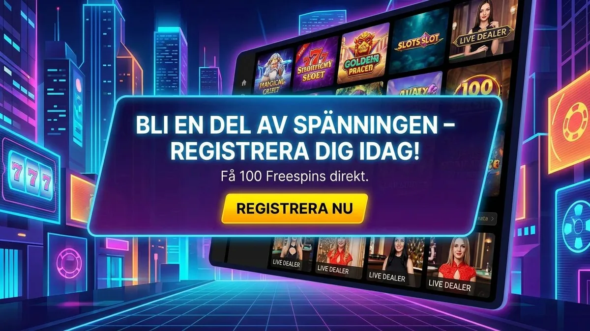 Registrera konto med bonus